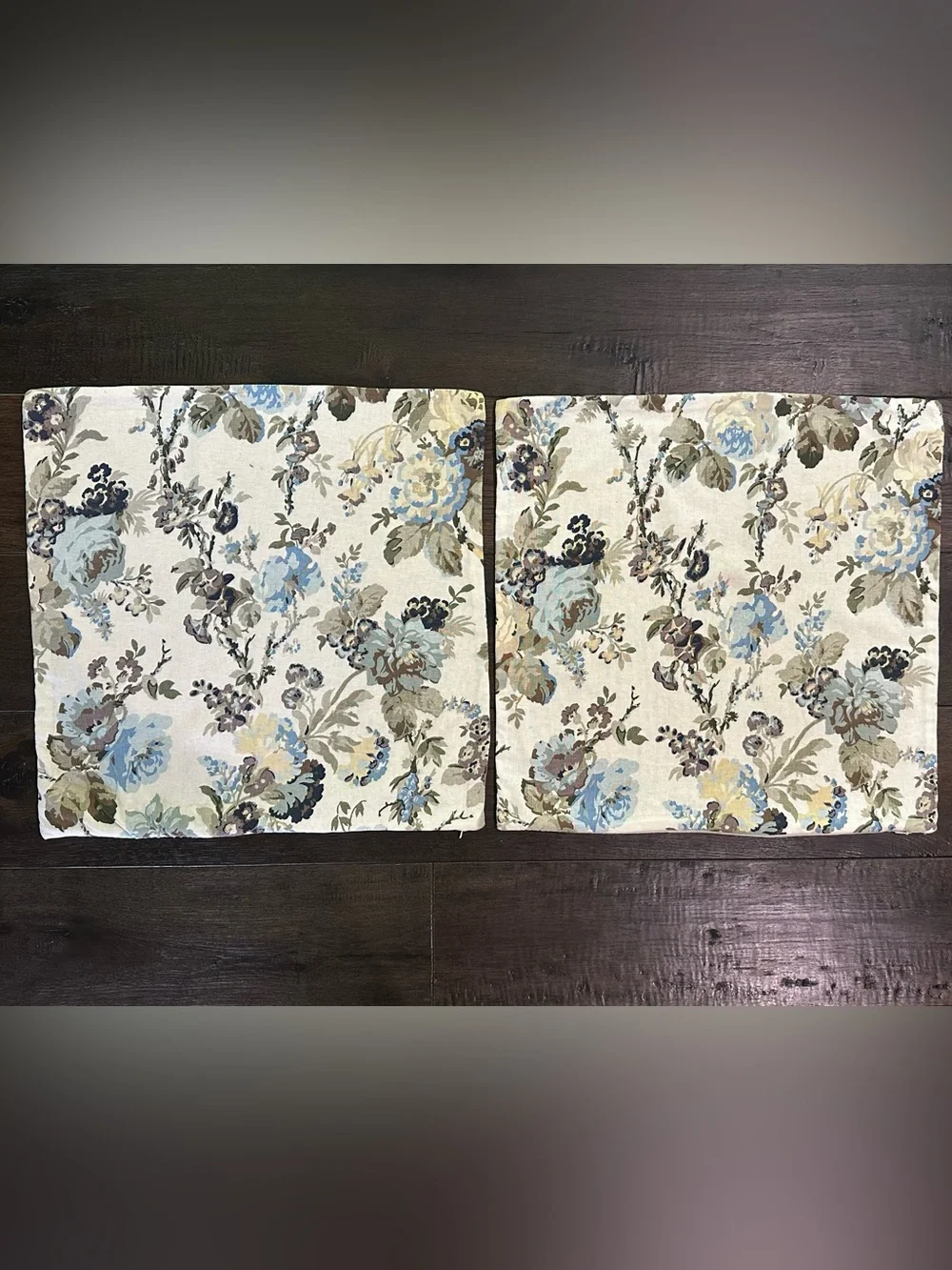 Pottery Barn Floral Pillow Covers 20x20
